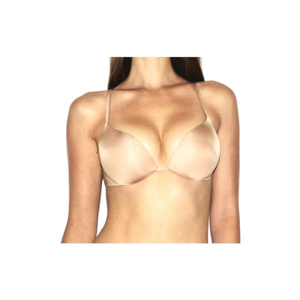 SKIMS Wireless Form Super Push Up Bra 42D Sand Nude Beige NWT